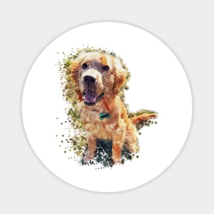 Golden Retriever watercolor Magnet